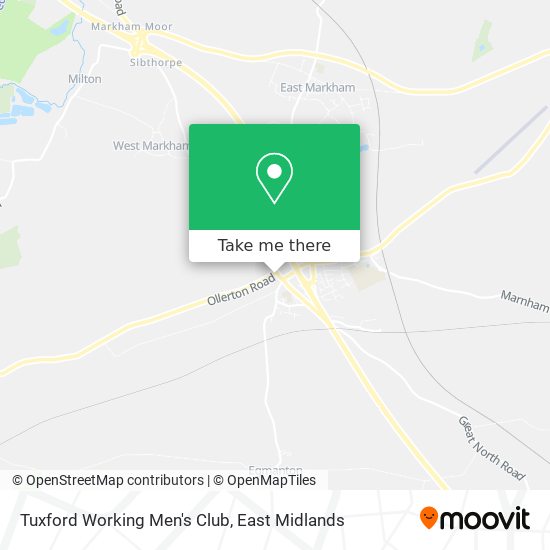 Tuxford Working Men's Club map