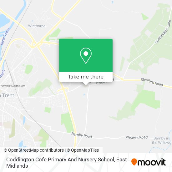 Coddington Cofe Primary And Nursery School map