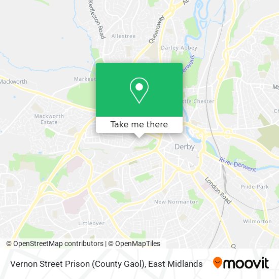 Vernon Street Prison (County Gaol) map