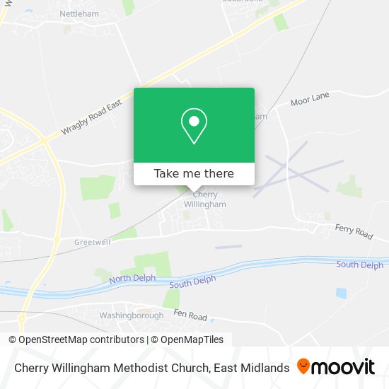Cherry Willingham Methodist Church map