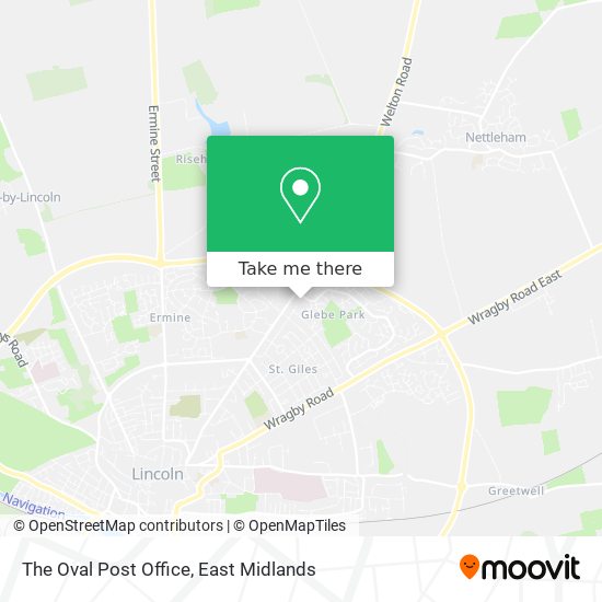 The Oval Post Office map
