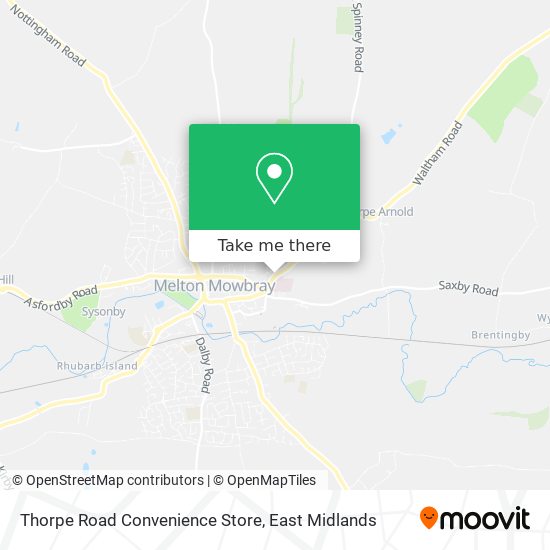 Thorpe Road Convenience Store map