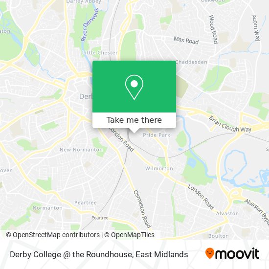 Derby College @ the Roundhouse map