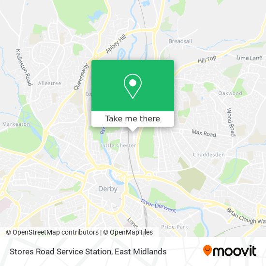 Stores Road Service Station map