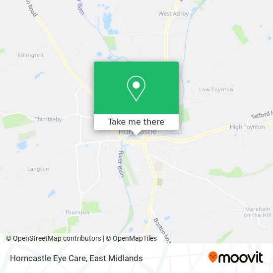 Horncastle Eye Care map