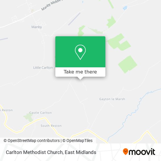 Carlton Methodist Church map