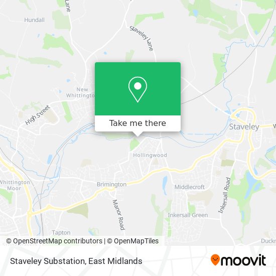 Staveley Substation map