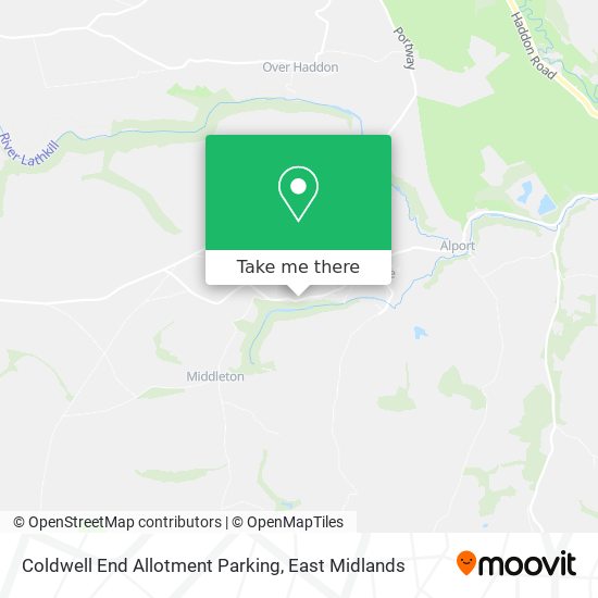 Coldwell End Allotment Parking map