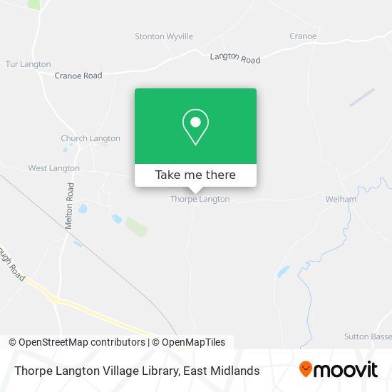 Thorpe Langton Village Library map
