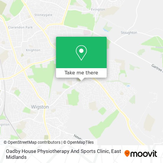 Oadby House Physiotherapy And Sports Clinic map