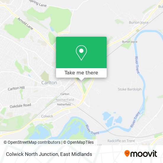 Colwick North Junction map