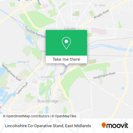 Lincolnshire Co-Operative Stand map