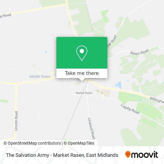 The Salvation Army - Market Rasen map