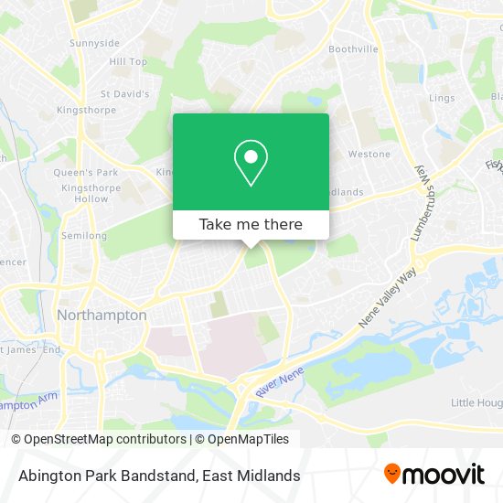 Abington Park Bandstand map