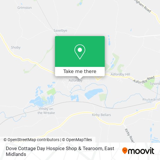 Dove Cottage Day Hospice Shop & Tearoom map
