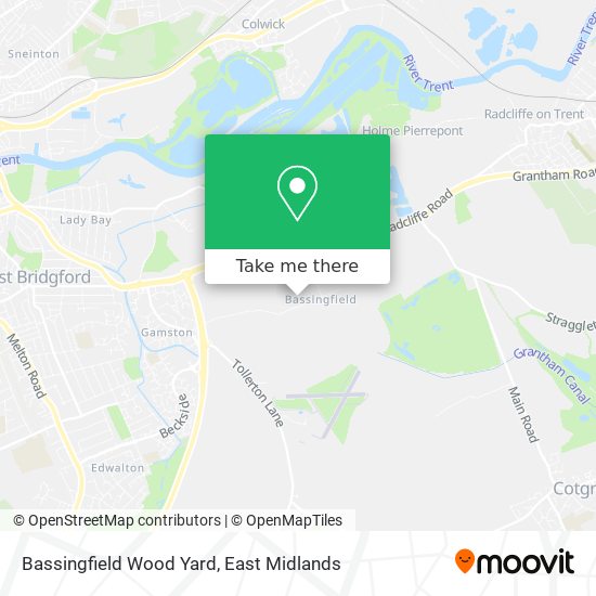Bassingfield Wood Yard map