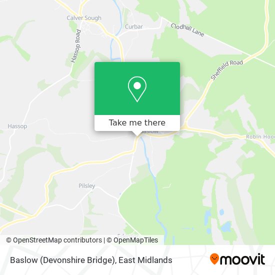 Baslow (Devonshire Bridge) map