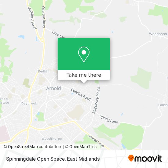 Spinningdale Open Space map