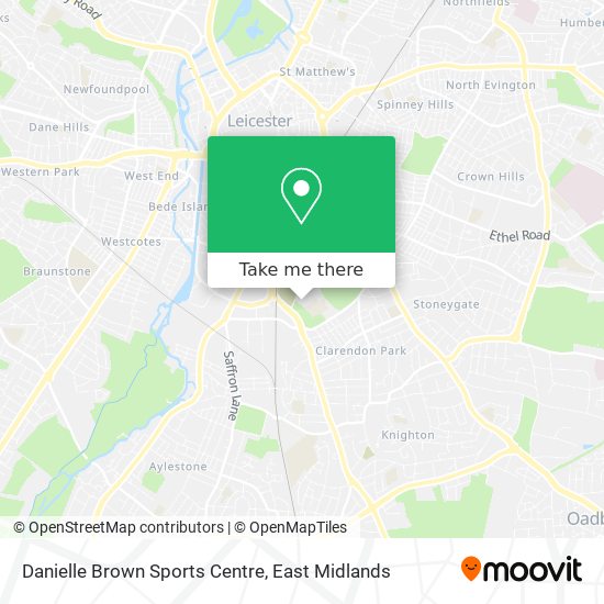 Danielle Brown Sports Centre map