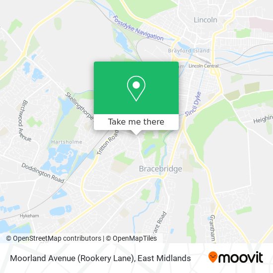 Moorland Avenue (Rookery Lane) map