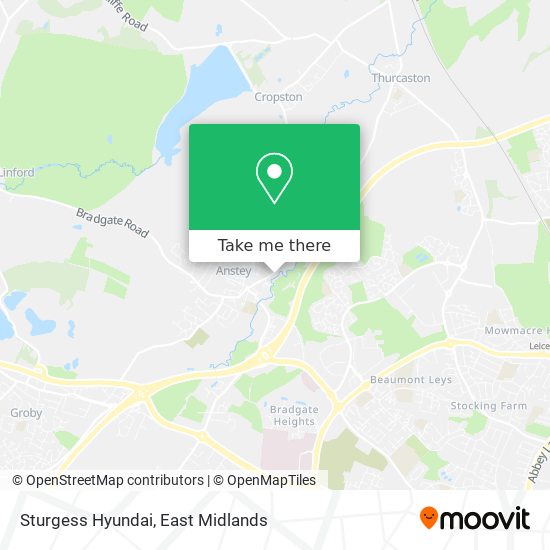 Sturgess Hyundai map