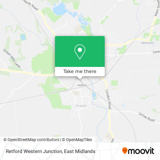 Retford Western Junction map