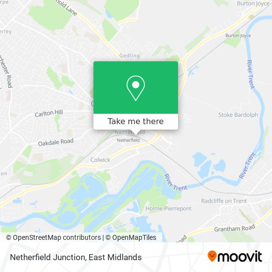 Netherfield Junction map