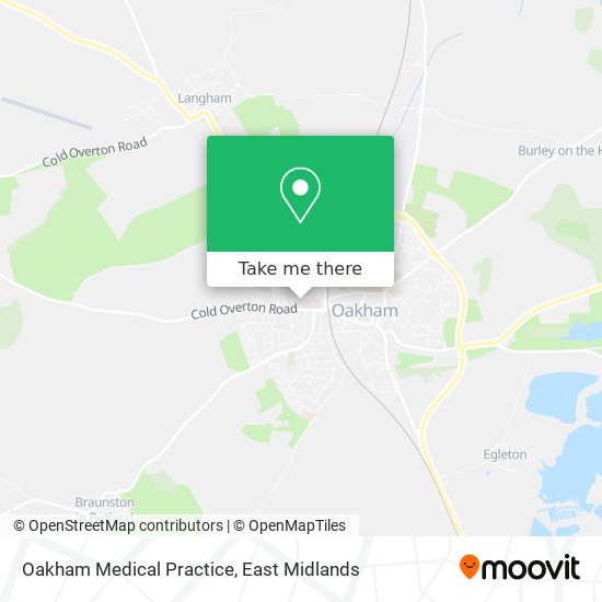 Oakham Medical Practice map