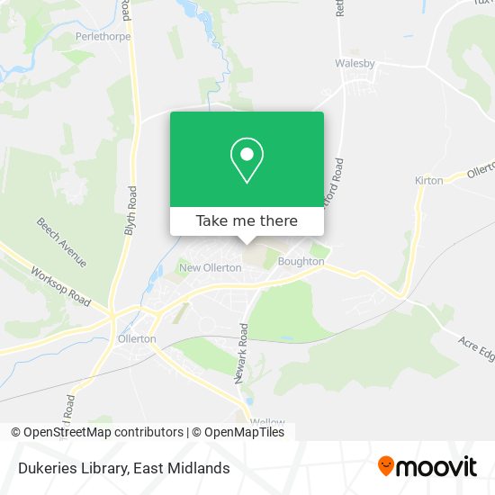 Dukeries Library map