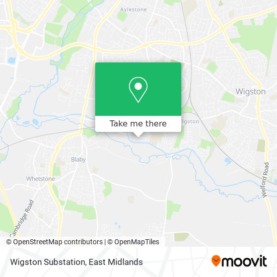 Wigston Substation map