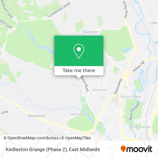 Kedleston Grange (Phase 2) map