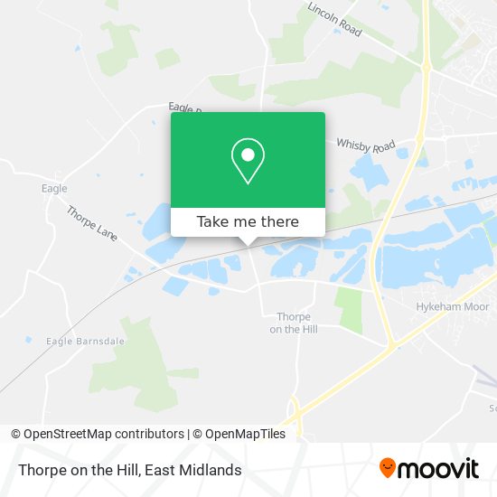 Thorpe on the Hill map