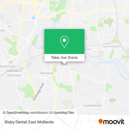 Blaby Dental map