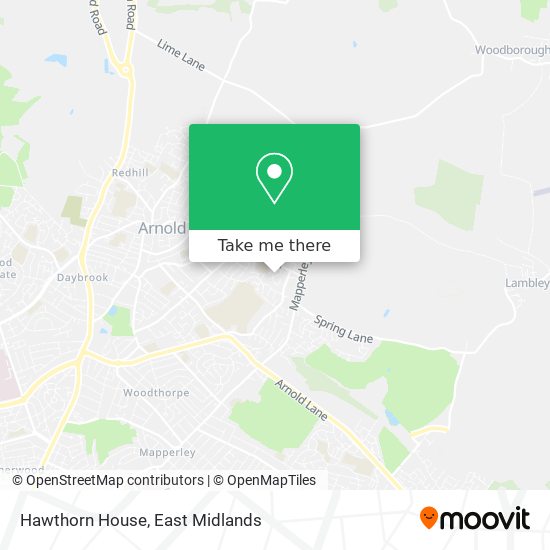 Hawthorn House map