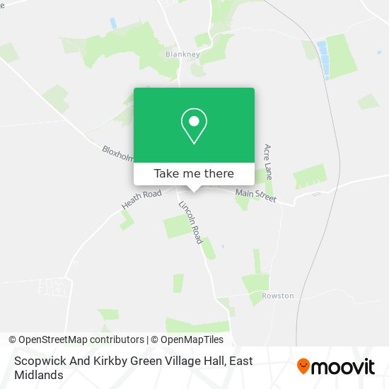 Scopwick And Kirkby Green Village Hall map