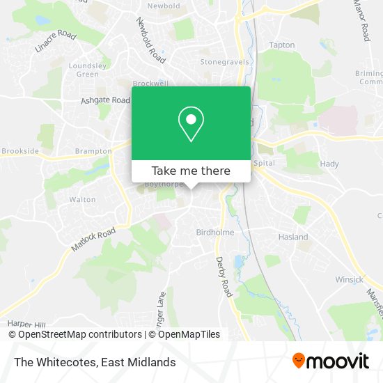 The Whitecotes map