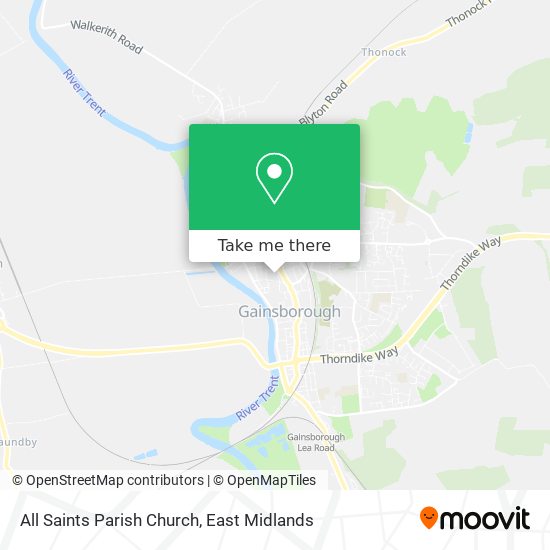 All Saints Parish Church map