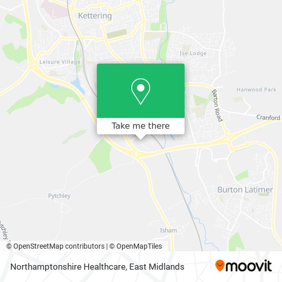 Northamptonshire Healthcare map