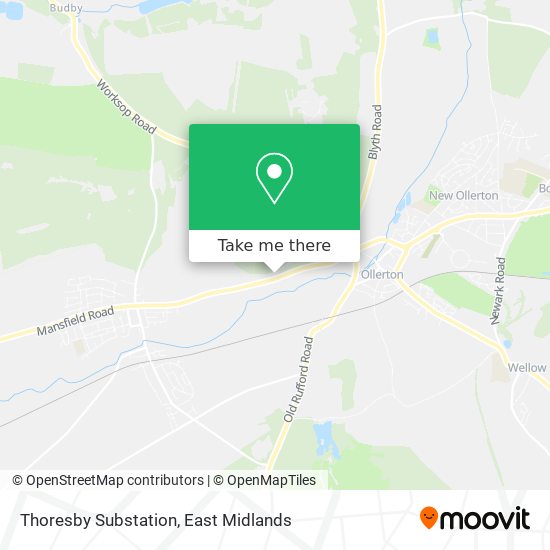 Thoresby Substation map