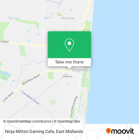 Ninja Mitton Gaming Cafe map