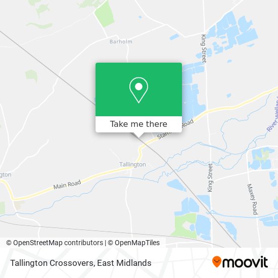 Tallington Crossovers map
