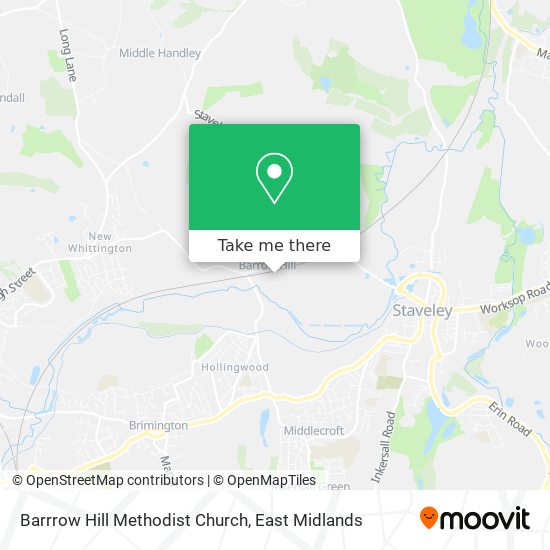 Barrrow Hill Methodist Church map