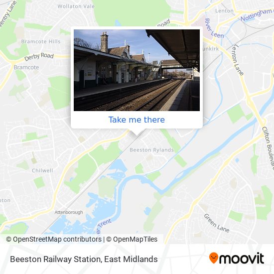 Beeston Railway Station map