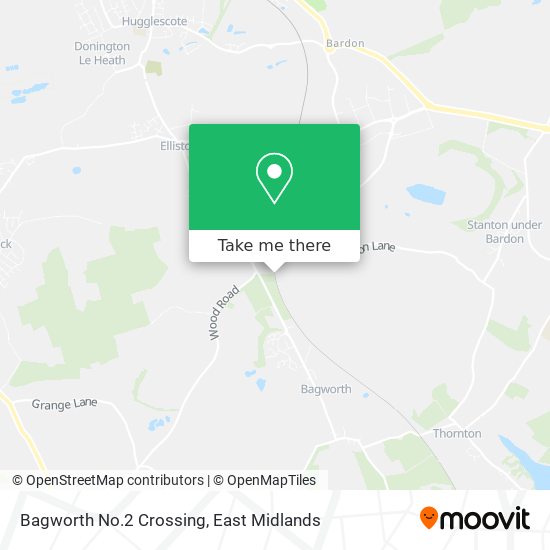 Bagworth No.2 Crossing map