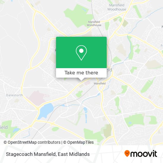 Stagecoach Mansfield map