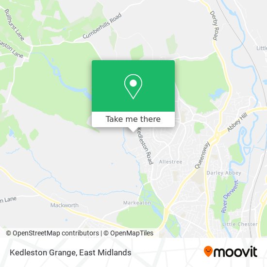 Kedleston Grange map