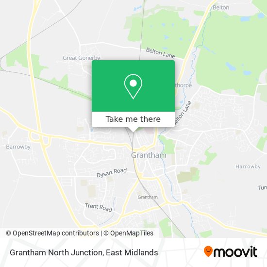 Grantham North Junction map