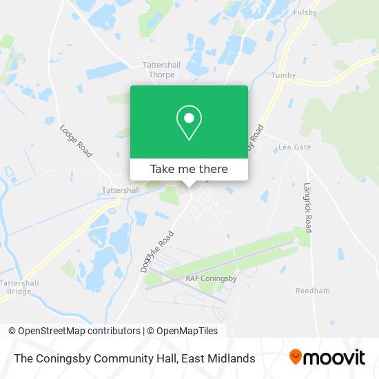 The Coningsby Community Hall map