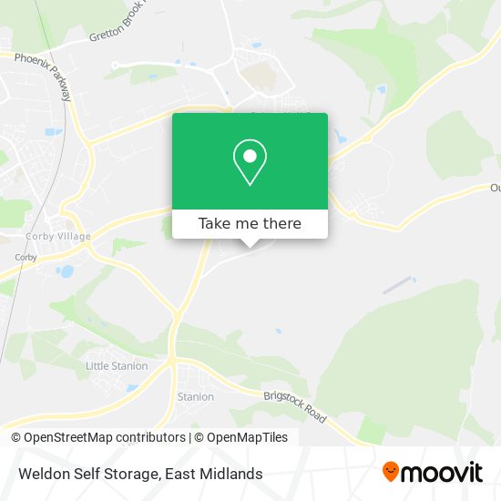 Weldon Self Storage map