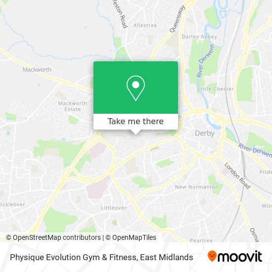 Physique Evolution Gym & Fitness map